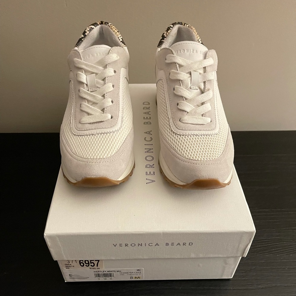 White multi color Veronica Beard casual sneaker